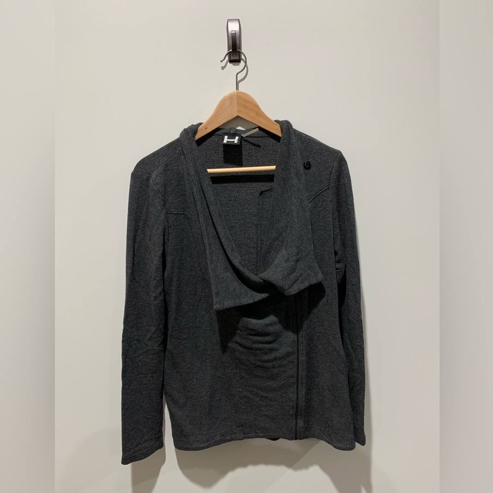 Structured zip up sweatshirt